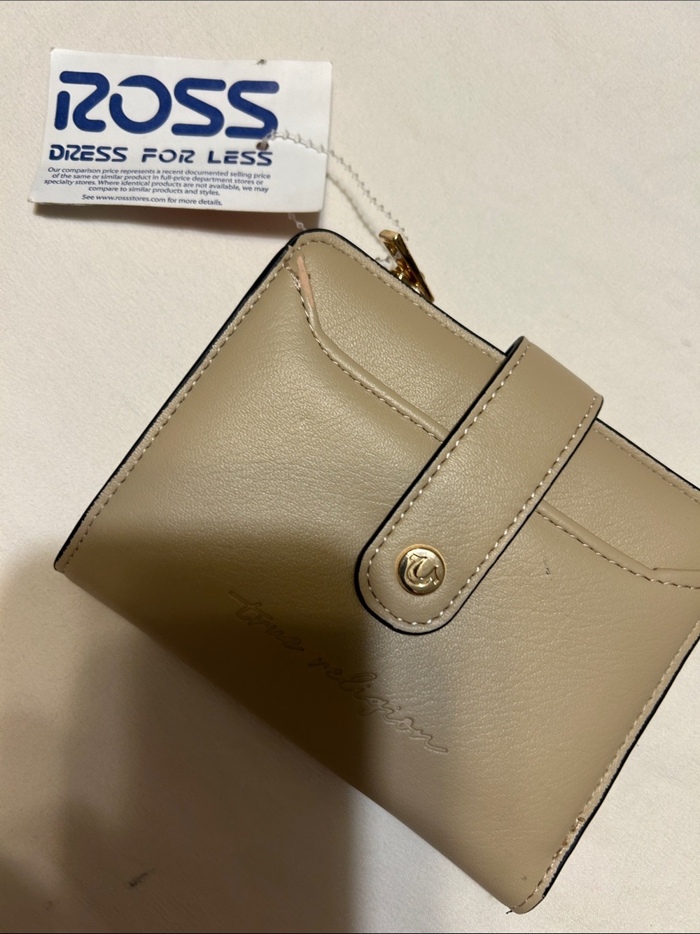 Taupe Snap-Closure Women's Wallet - Elegant Everyday Organizer